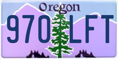OR license plate 970LFT