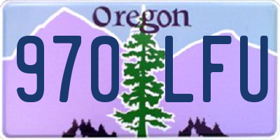OR license plate 970LFU