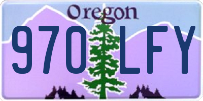 OR license plate 970LFY