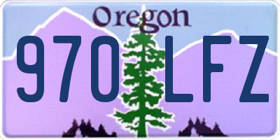 OR license plate 970LFZ