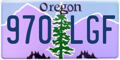 OR license plate 970LGF
