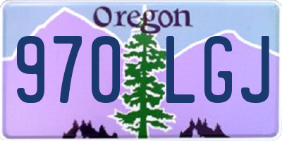 OR license plate 970LGJ