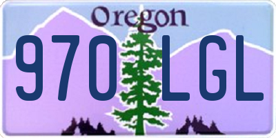 OR license plate 970LGL