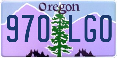 OR license plate 970LGO