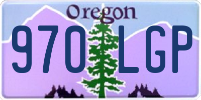 OR license plate 970LGP