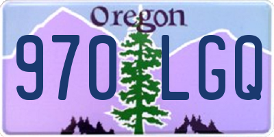 OR license plate 970LGQ