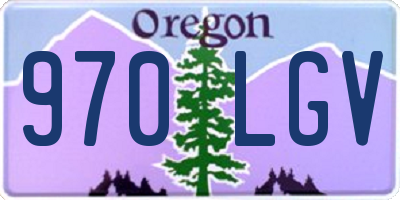 OR license plate 970LGV