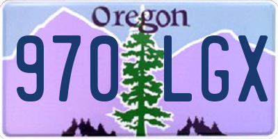 OR license plate 970LGX