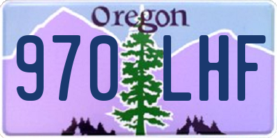 OR license plate 970LHF