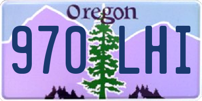 OR license plate 970LHI