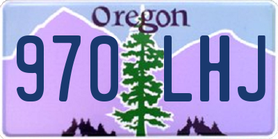 OR license plate 970LHJ
