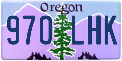 OR license plate 970LHK