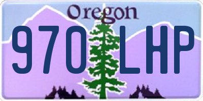 OR license plate 970LHP