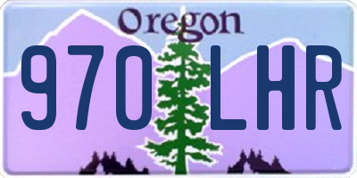 OR license plate 970LHR