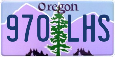 OR license plate 970LHS