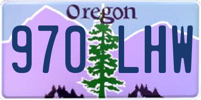 OR license plate 970LHW