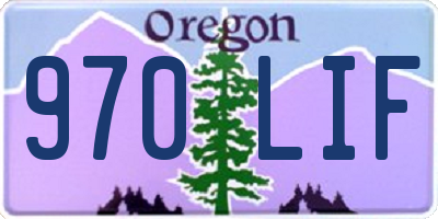 OR license plate 970LIF