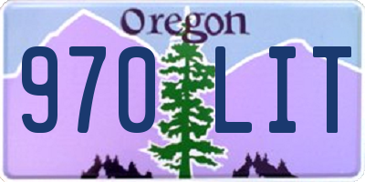 OR license plate 970LIT