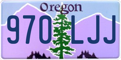 OR license plate 970LJJ