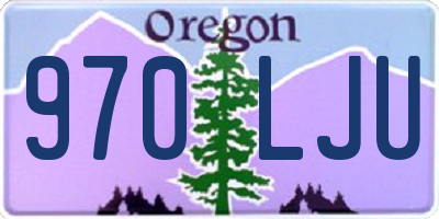 OR license plate 970LJU