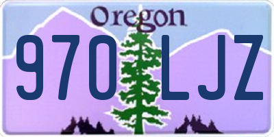 OR license plate 970LJZ