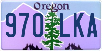 OR license plate 970LKA