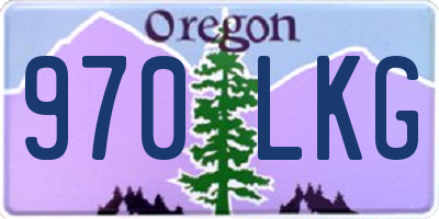 OR license plate 970LKG