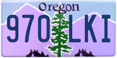 OR license plate 970LKI