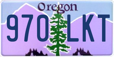 OR license plate 970LKT
