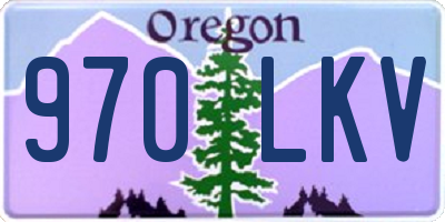 OR license plate 970LKV