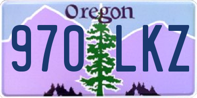 OR license plate 970LKZ