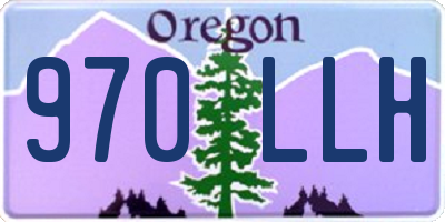 OR license plate 970LLH