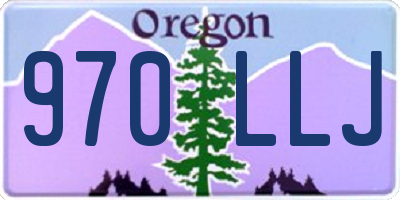 OR license plate 970LLJ