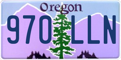 OR license plate 970LLN