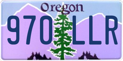 OR license plate 970LLR