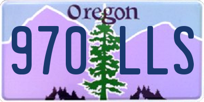 OR license plate 970LLS