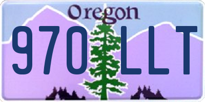 OR license plate 970LLT