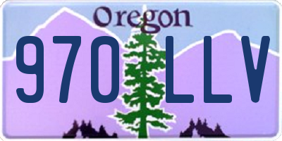 OR license plate 970LLV
