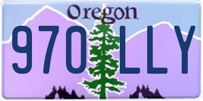 OR license plate 970LLY