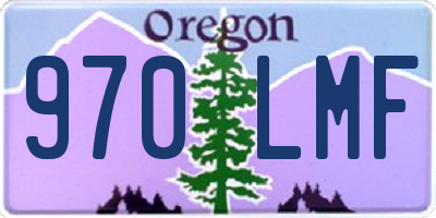 OR license plate 970LMF
