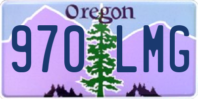 OR license plate 970LMG