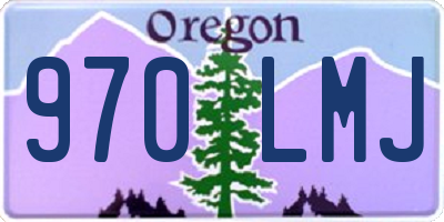 OR license plate 970LMJ