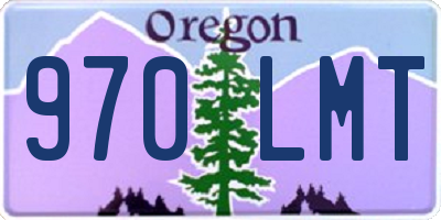OR license plate 970LMT