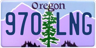 OR license plate 970LNG
