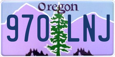 OR license plate 970LNJ
