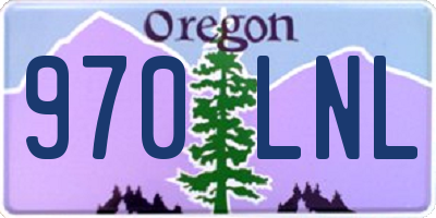 OR license plate 970LNL