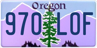 OR license plate 970LOF