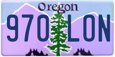 OR license plate 970LON