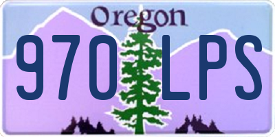 OR license plate 970LPS