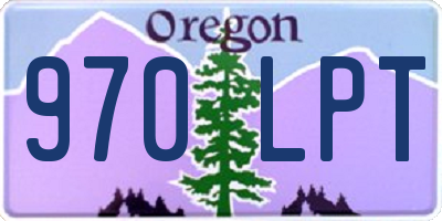 OR license plate 970LPT